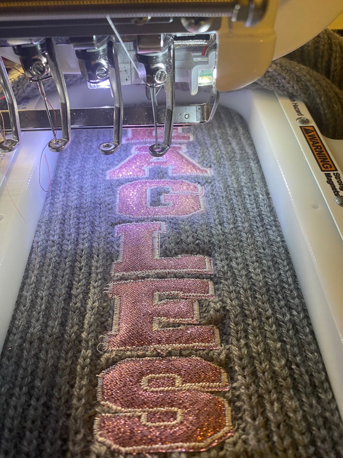 Custom Embroidered Chunky Knit Cardigan Sweater – Personalized for Your School, Club, or Business