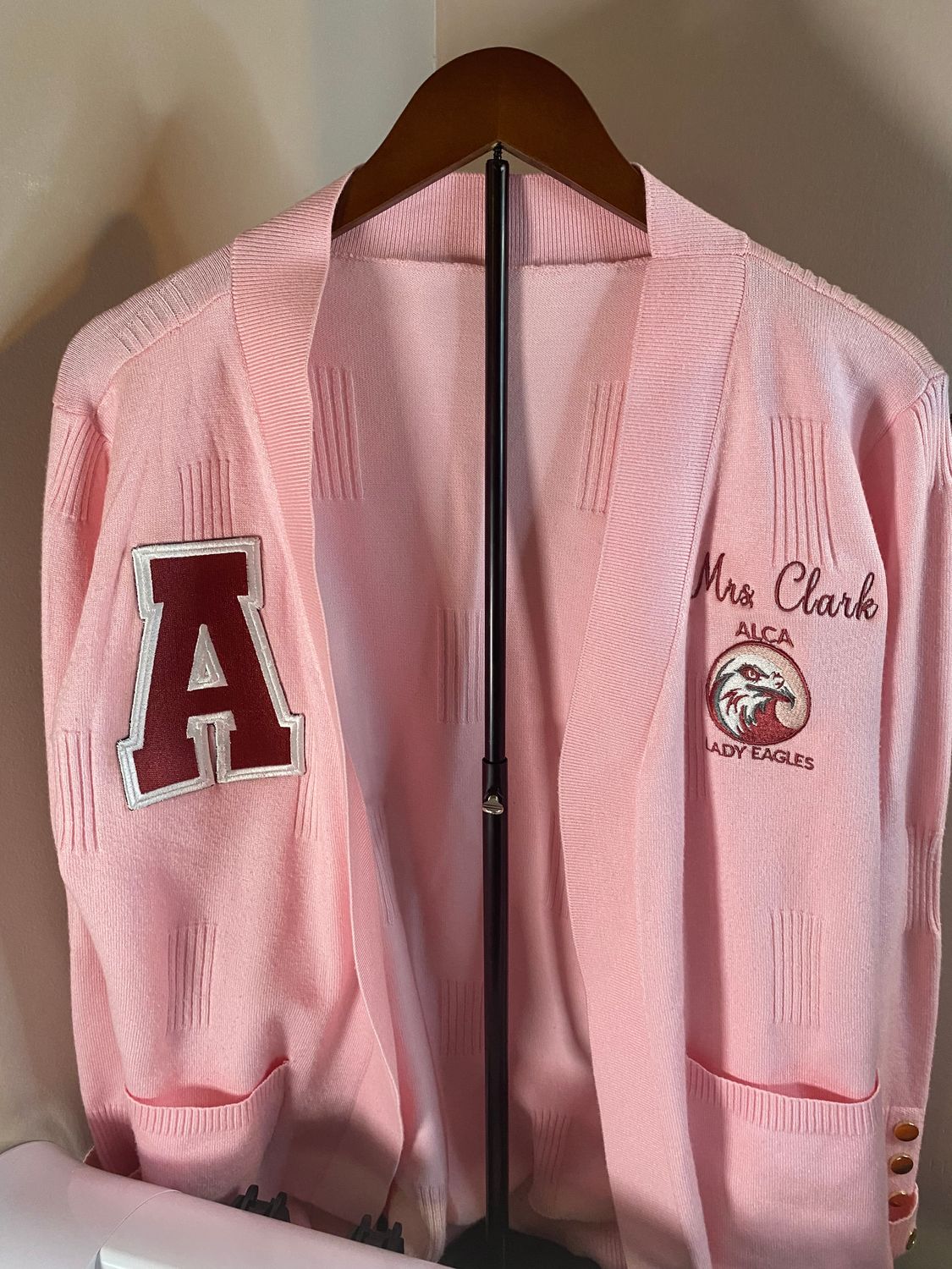 Custom Embroidered Chunky Knit Cardigan Sweater – Personalized for Your School, Club, or Business