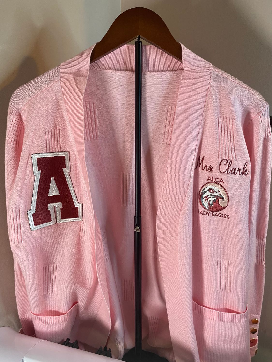 Custom Embroidered Chunky Knit Cardigan Sweater – Personalized for Your School, Club, or Business