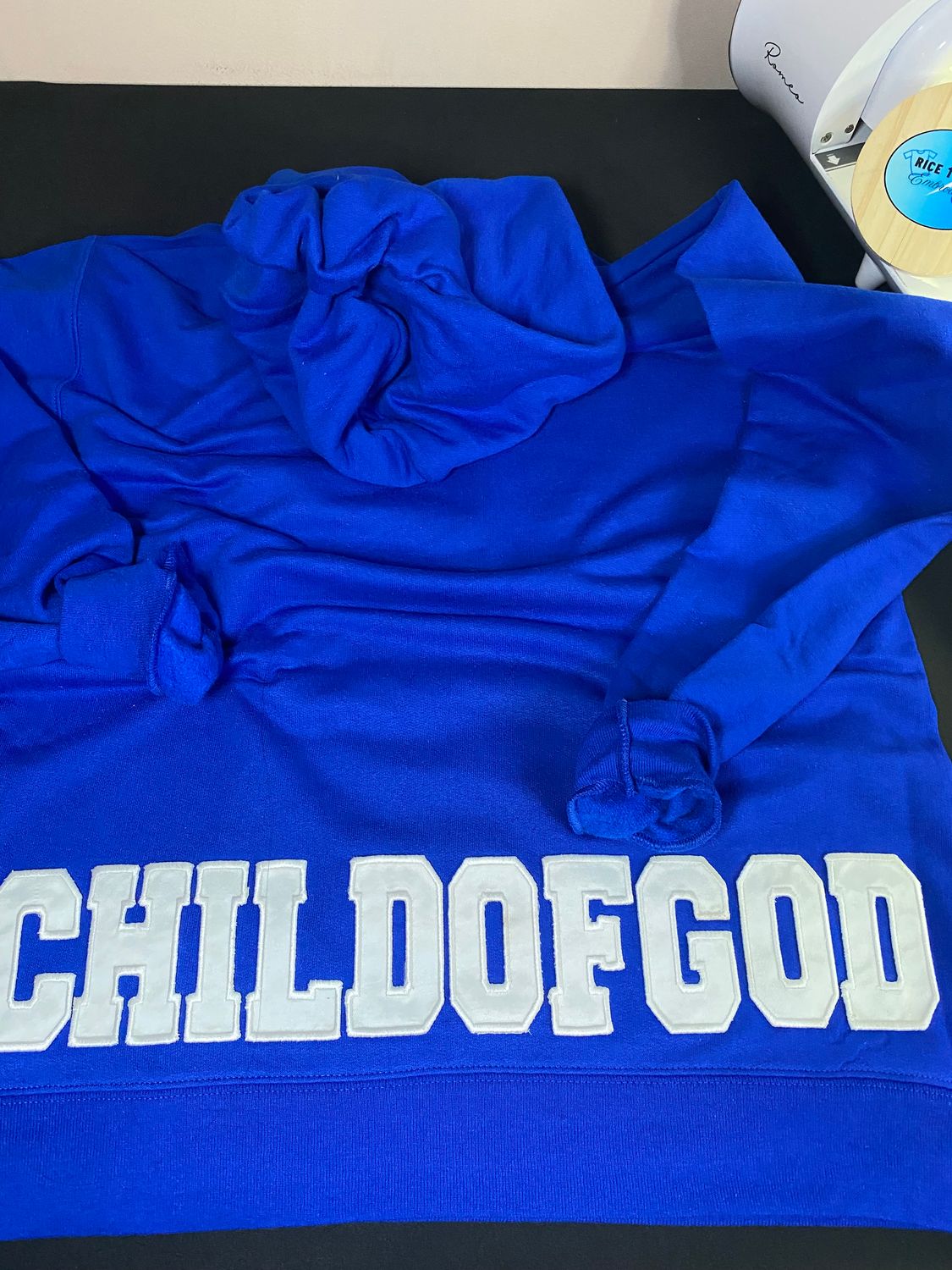 Child of God Embroidered Patch Hoodie – Back Bottom Placement