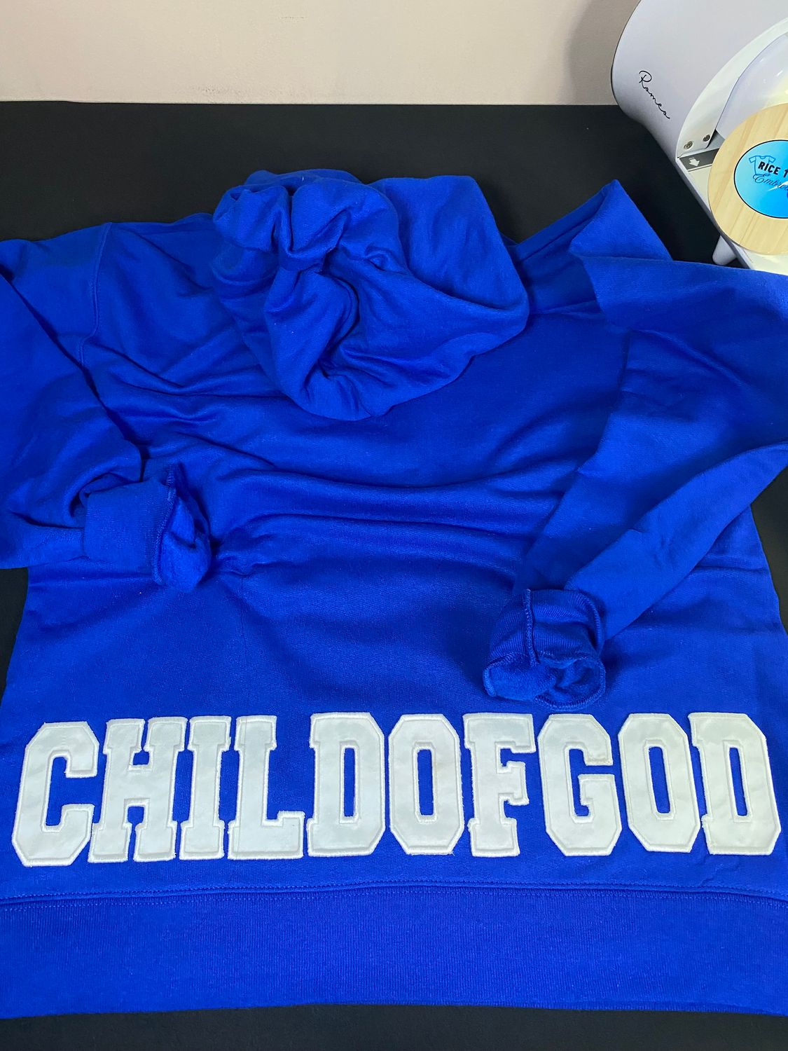 Child of God Embroidered Patch Hoodie – Back Bottom Placement