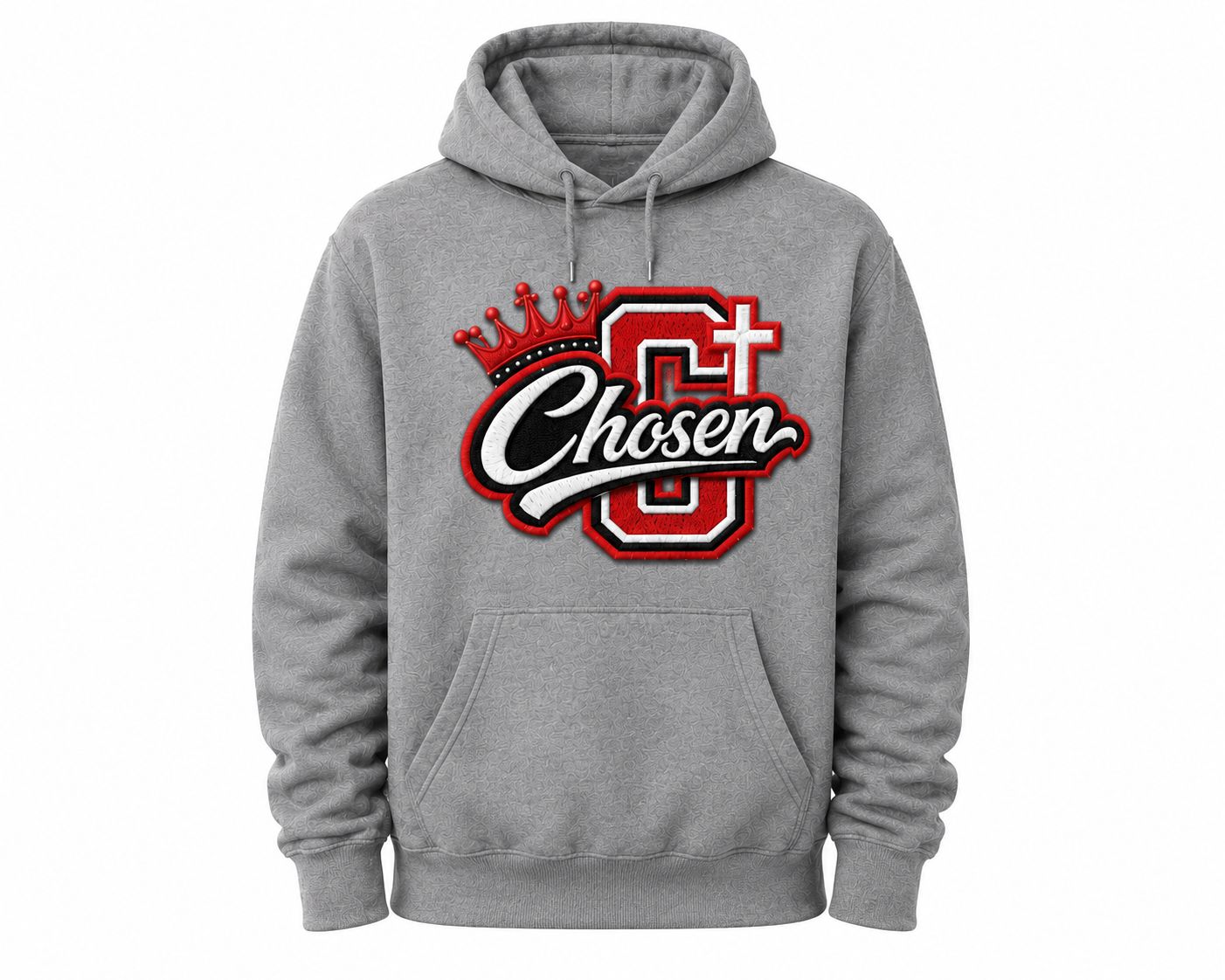 Chosen Crown &amp; Cross Embroidered Apparel - Hoodie