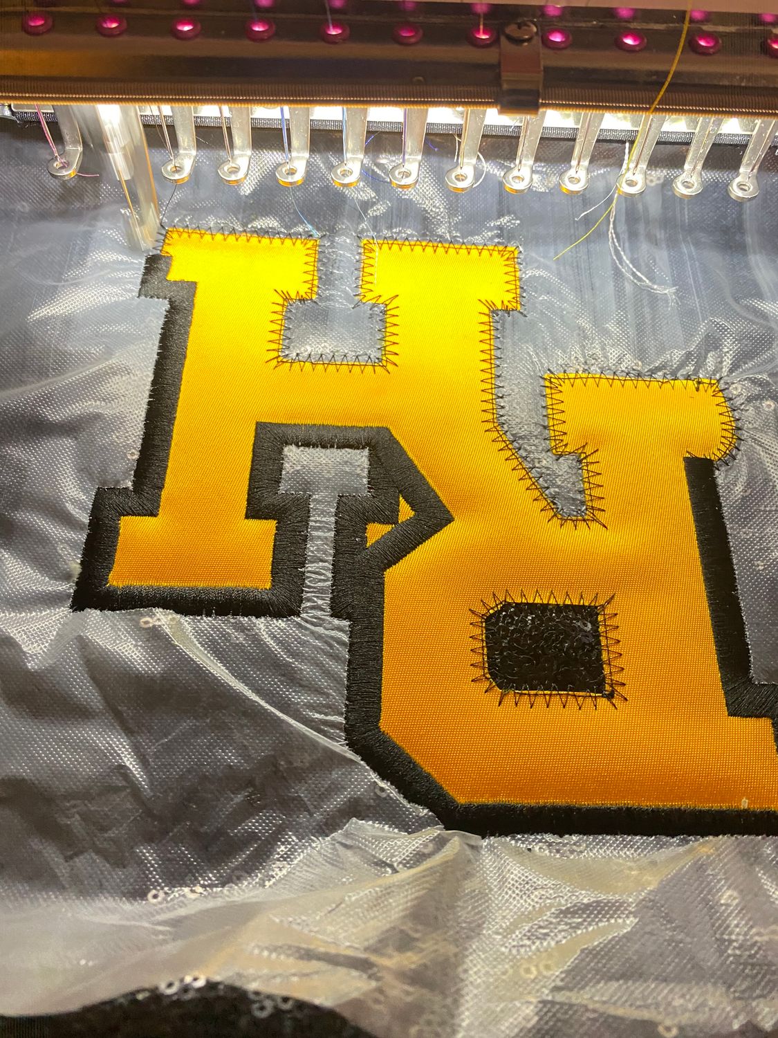 Custom Appliqué Embroidered Sweatshirt | Personalized Varsity Letters &amp; Numbers