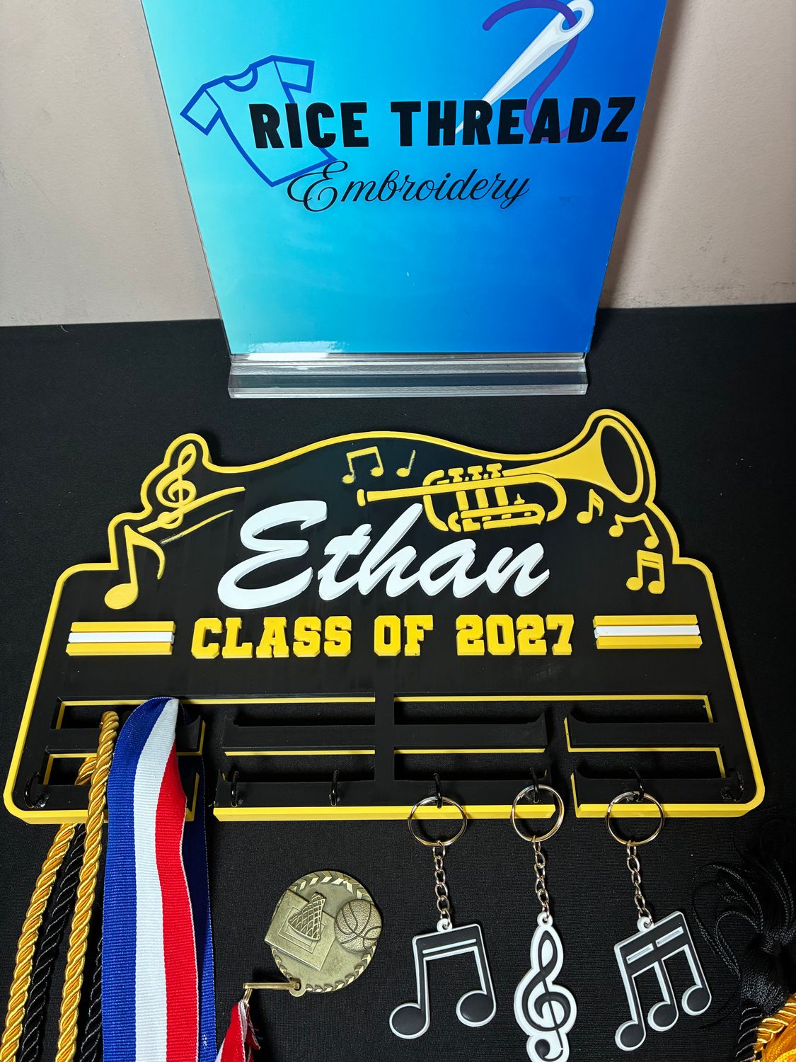 Personalized Band Senior 3D Wall Display