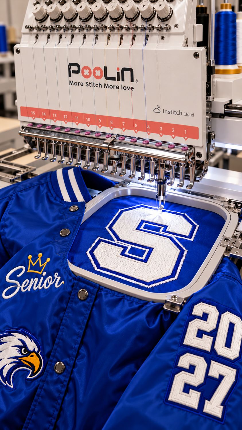 Custom Varsity Bomber Jacket – Personalized Twill Appliqué &amp; Embroidery