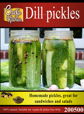 Chef's Kitchen Pickled Dill Pickles (Gerkins).