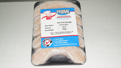 Irish Thick Pork Sausages (500 Grams)