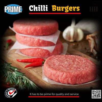 Prime Chilli Beef Burgers