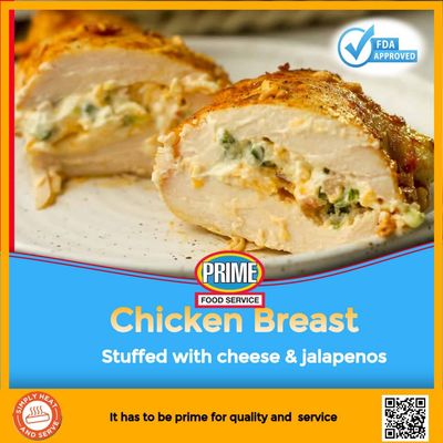 Prime Jalapeno & Cheese Stuffed Chicken Breasts (2)