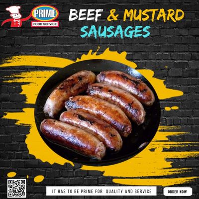 Beef & Mustard Sausage