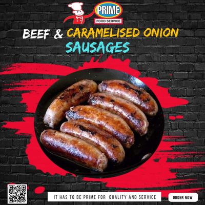 Beef & Caramelised Onion Sausage