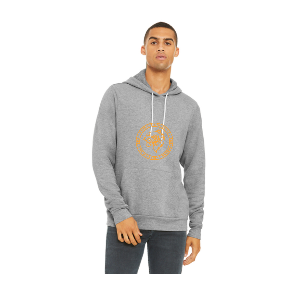 Gray Hoodie with  Gold Athletic Logo