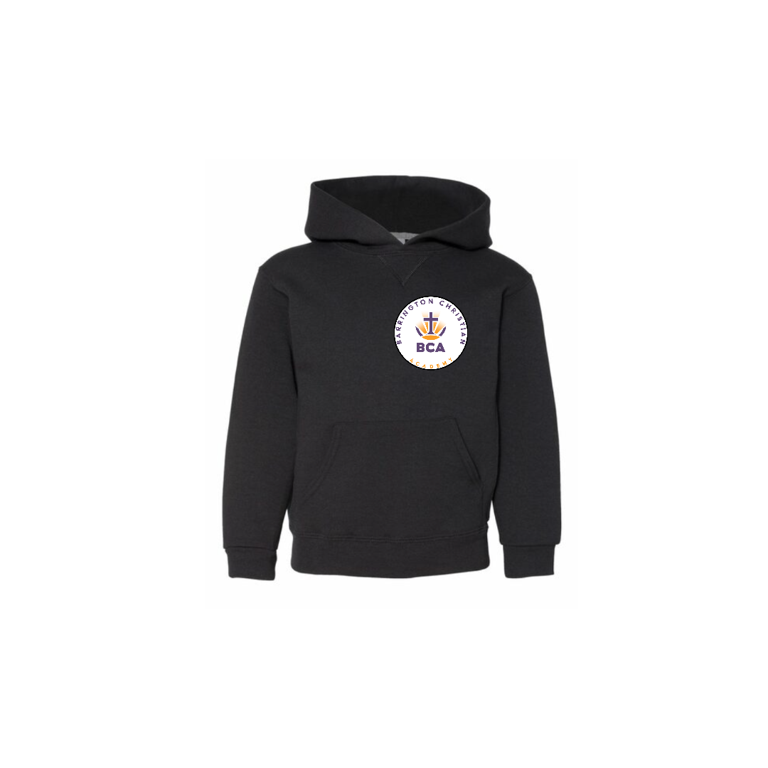 Youth Black Hoodie with Classic BCA Logo