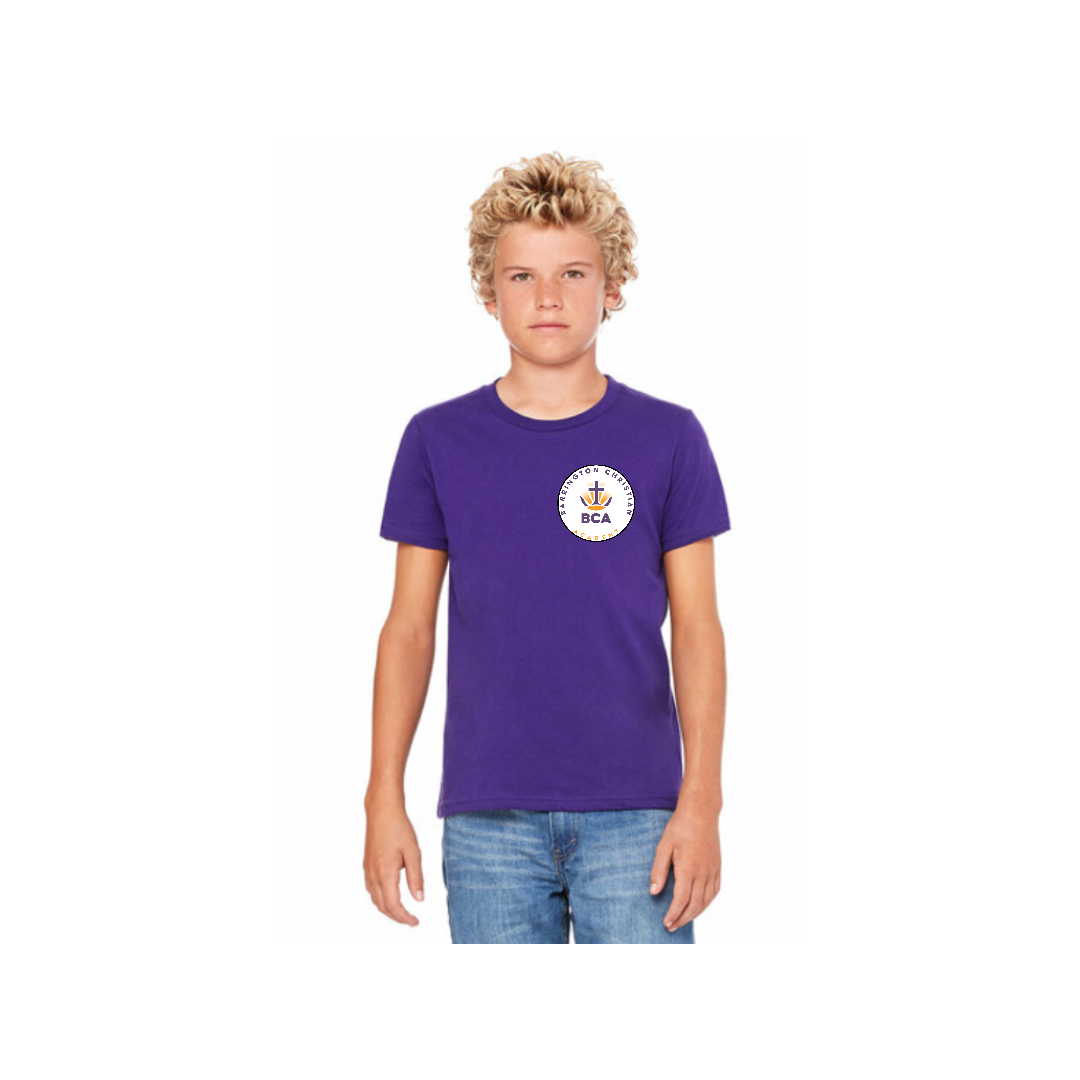 Youth T-Shirt: Purple with Classic BCA Logo