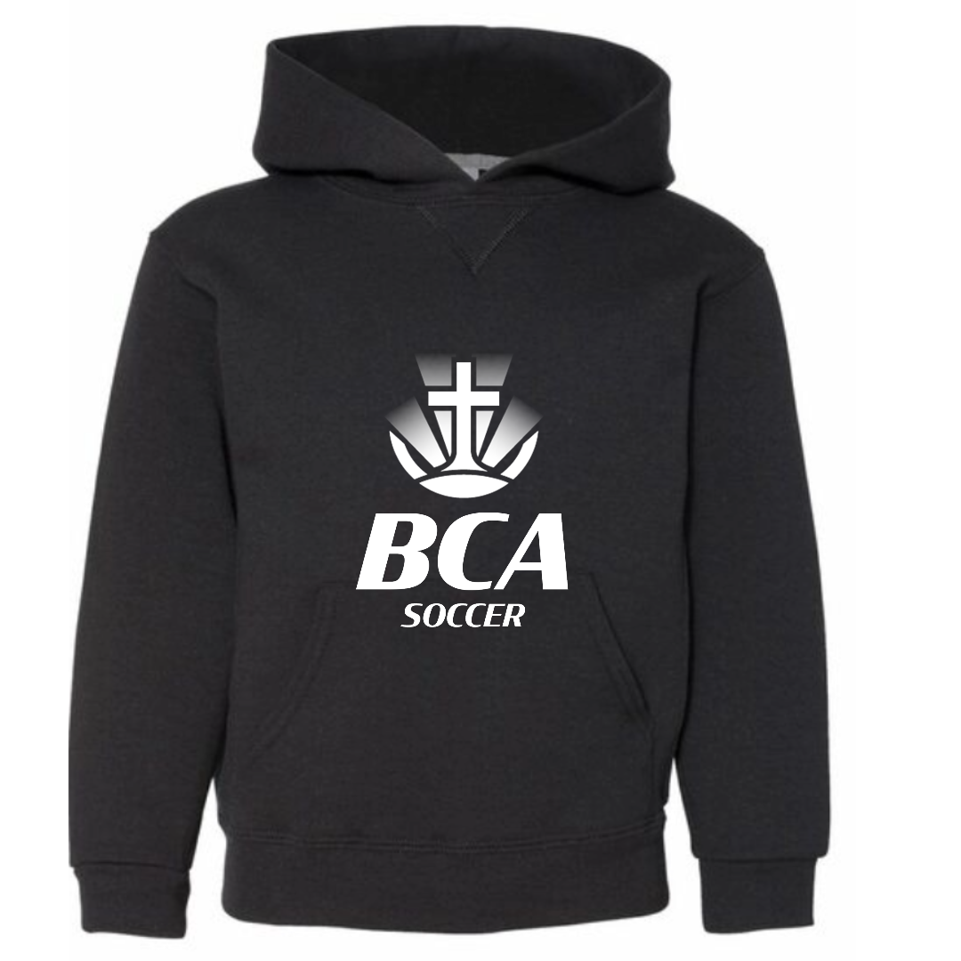 Youth Black Hoodie with Soccer Logo