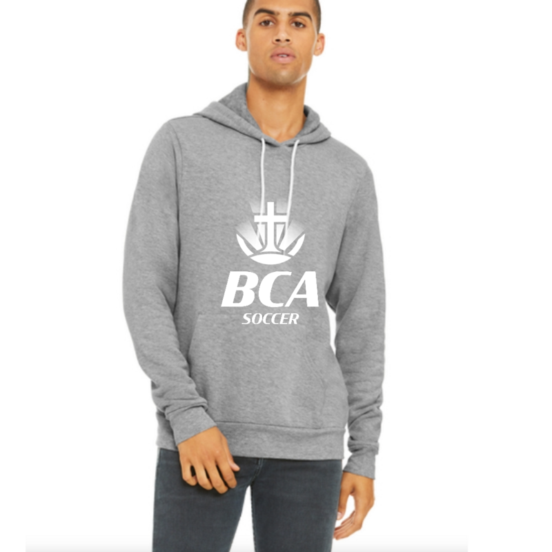 Gray Hoodie with Soccer Logo