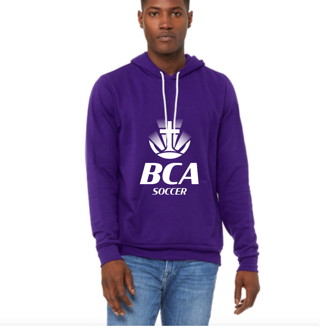 Purple Hoodie with Soccer Logo
