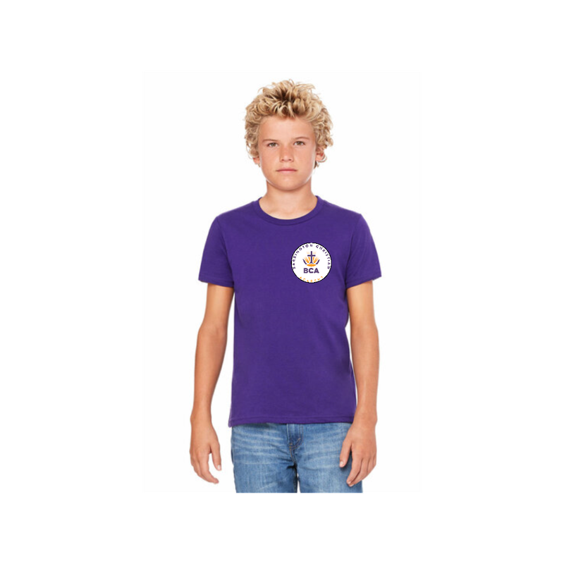Youth T-Shirt: Purple with Classic BCA Logo