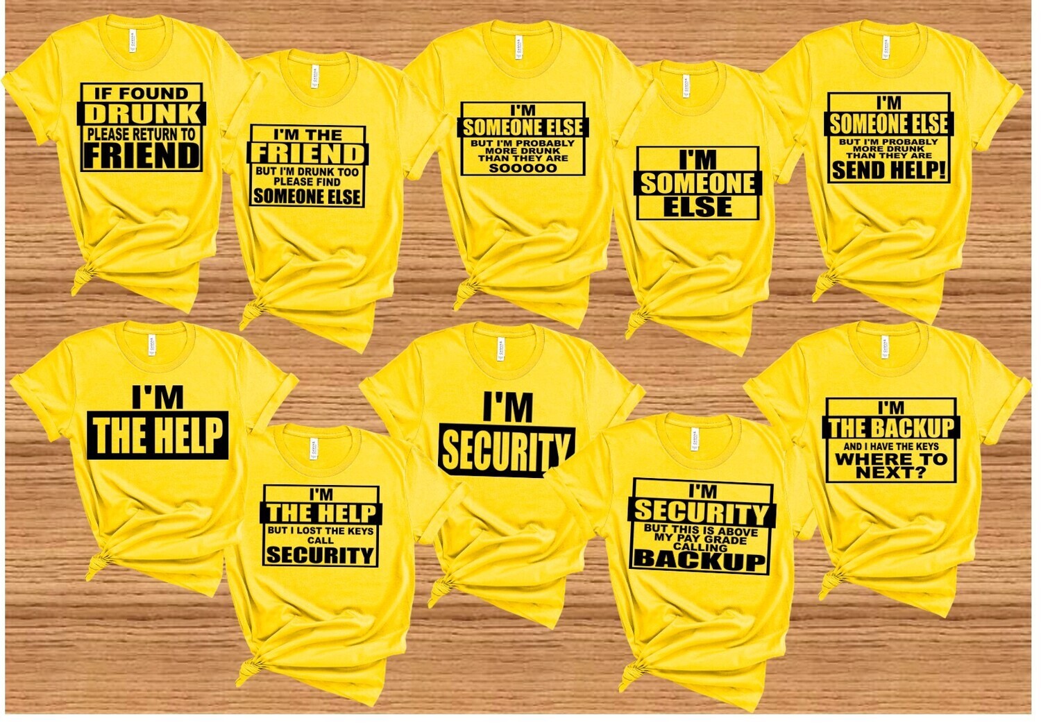 Drunk friend tees