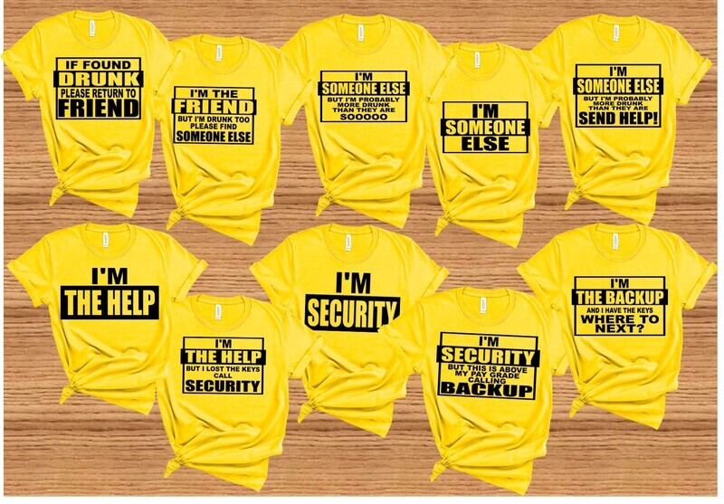 Drunk friend tees