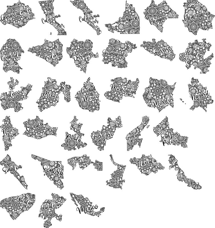 Mexico states tees