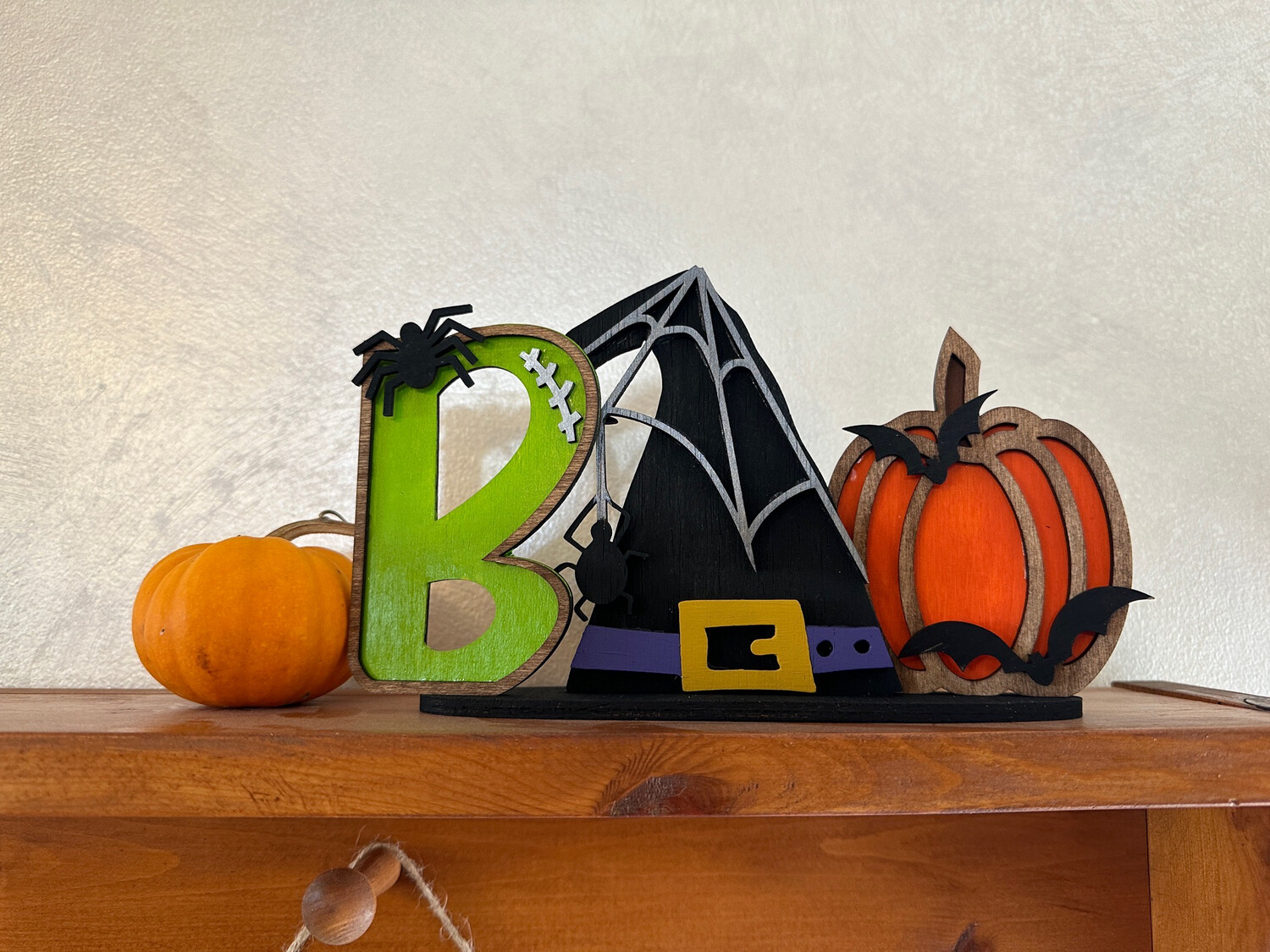 Boo Witch Hat Shelf Sitter