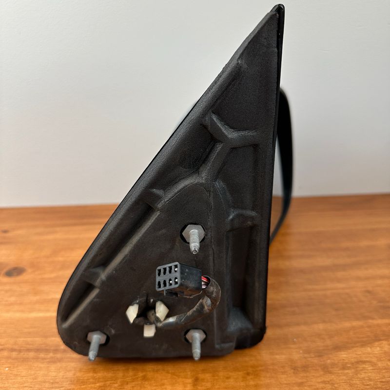 2001 - 2002 Chevy Truck Passenger Side Power Mirror - Black With Chrome On Rear - Folding