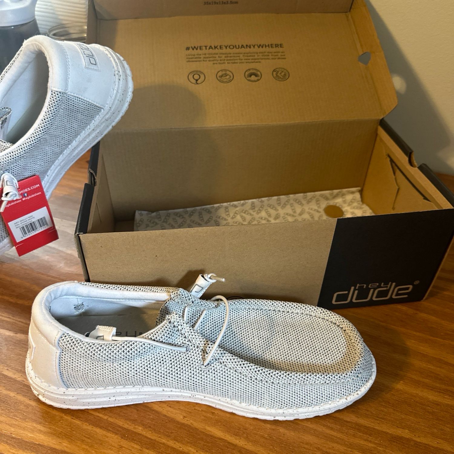 Men’s Hey Dude  Wally Sox - Stone white