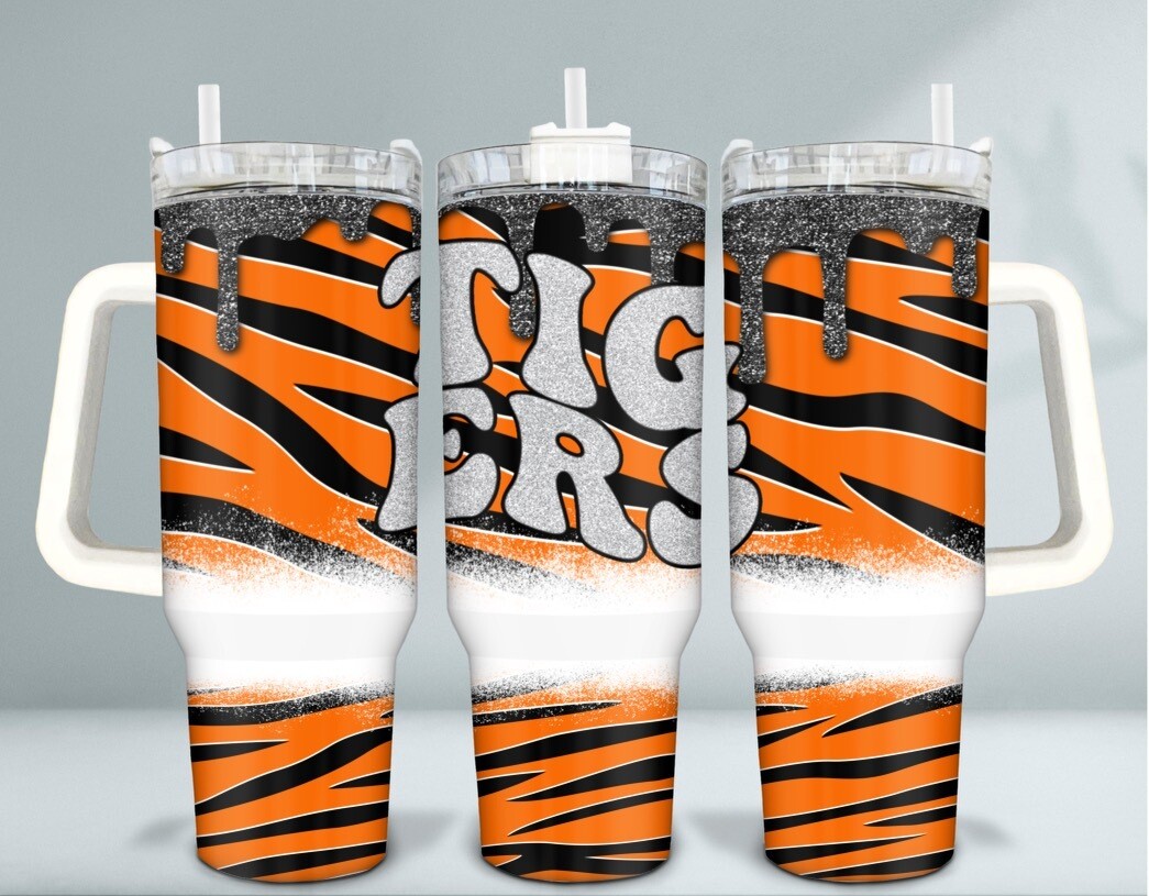 40oz Tigers Tumbler with Handle