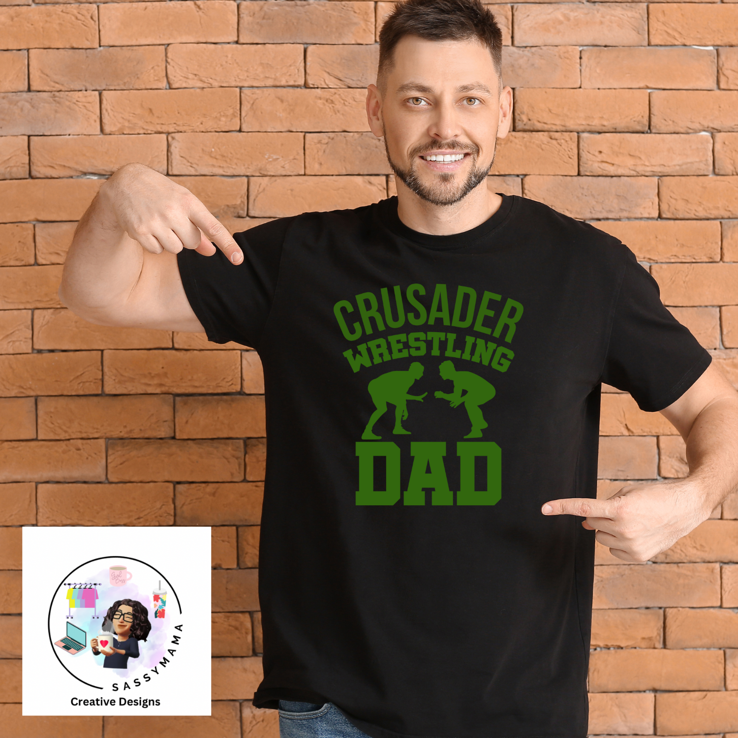 Crusader Wrestling Dad Shirt