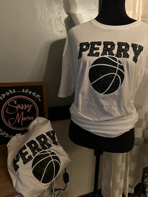 Perry Basketball Bling Shirt Adult And Youth Sizes