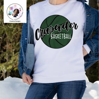 Crusader Basketball Spirit Shirt Adult and Youth Sizes
