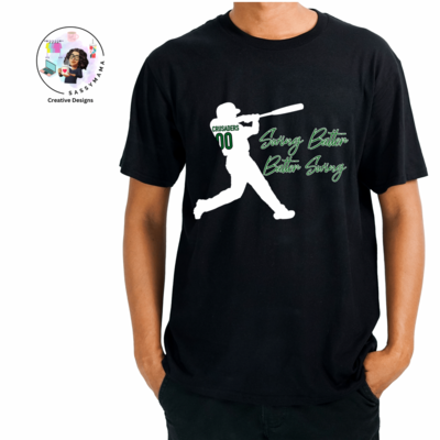 Central Catholic Crusader Swing Batter Shirt Adult and Youth