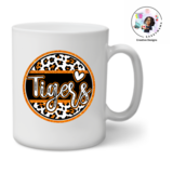 Massillon Tigers Leopard Orange and Black Coffee Mug