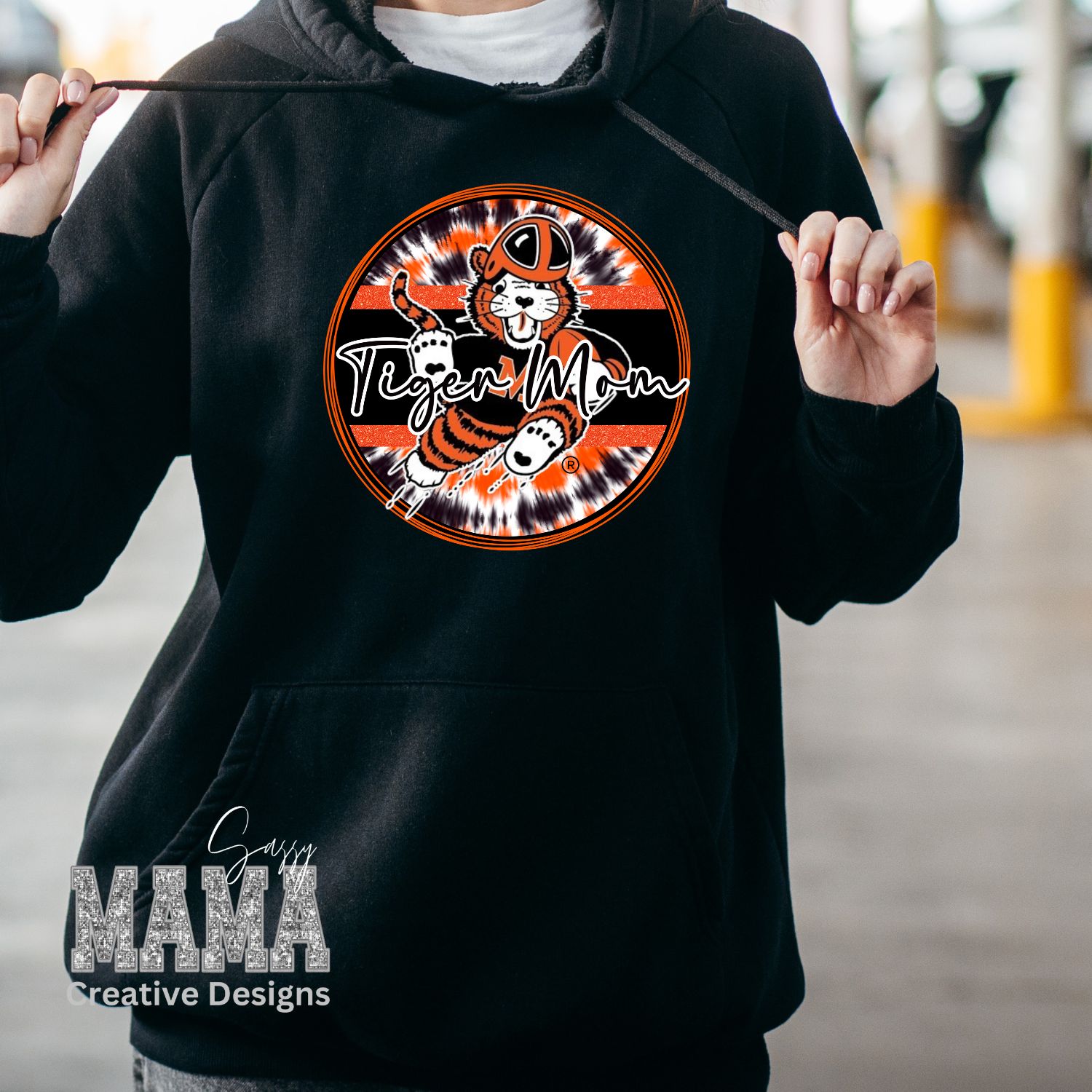 Massillon Tiger Mom Tie Dye Design