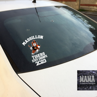 Massillon Tiger State Champs Window Decal