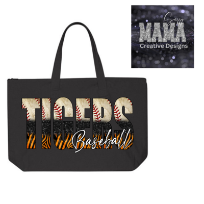Massillon Tiger Baseball Tote