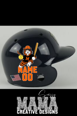 Softball Helmet Stickers