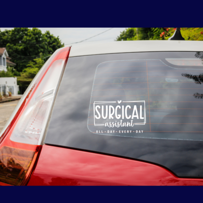Surgical Assistant Window Decal