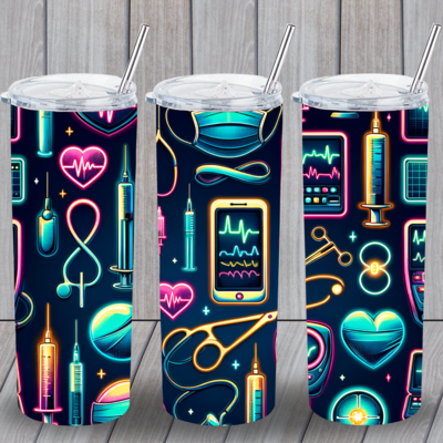 Surgical Assistant Neon 20 Ounce Tumbler
