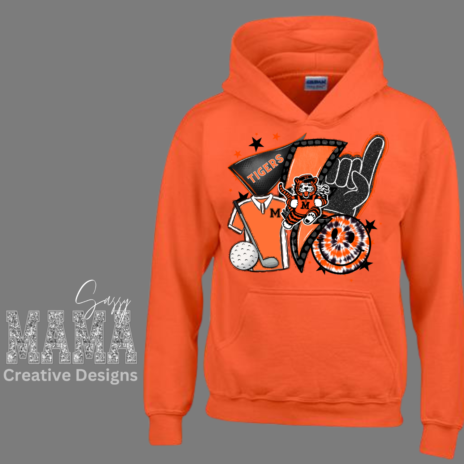 Massillon Tiger Golf Retro Vibe Shirt Adult and Youth
