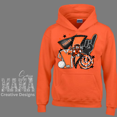 Massillon Tiger Golf Retro Vibe Shirt Adult and Youth