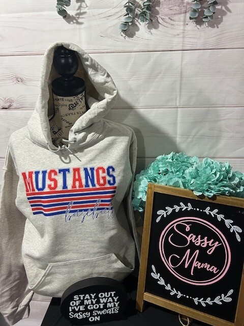 Tuslaw Mustangs Baseball Hype Shirt Adult and Youth