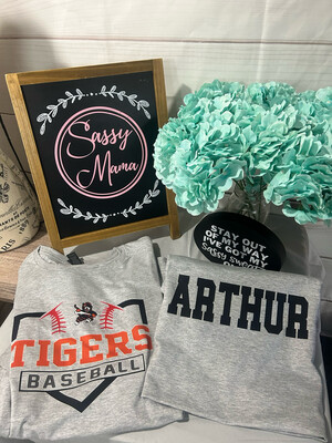 Massillon Tiger Baseball Spirit Shirt Adult and Youth Sizes
