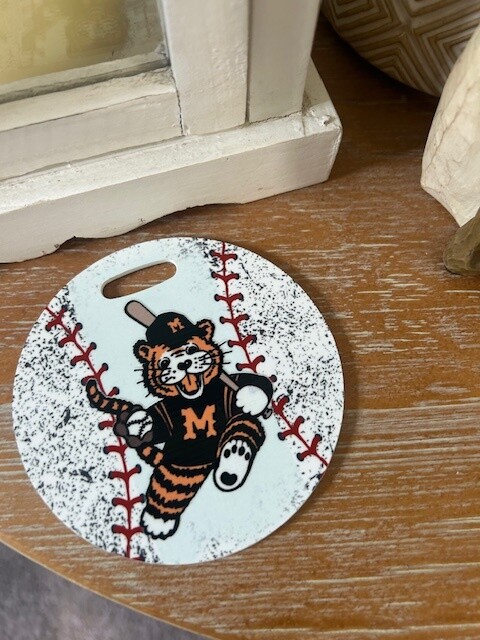 Massillon Tiger Baseball Bag Tag