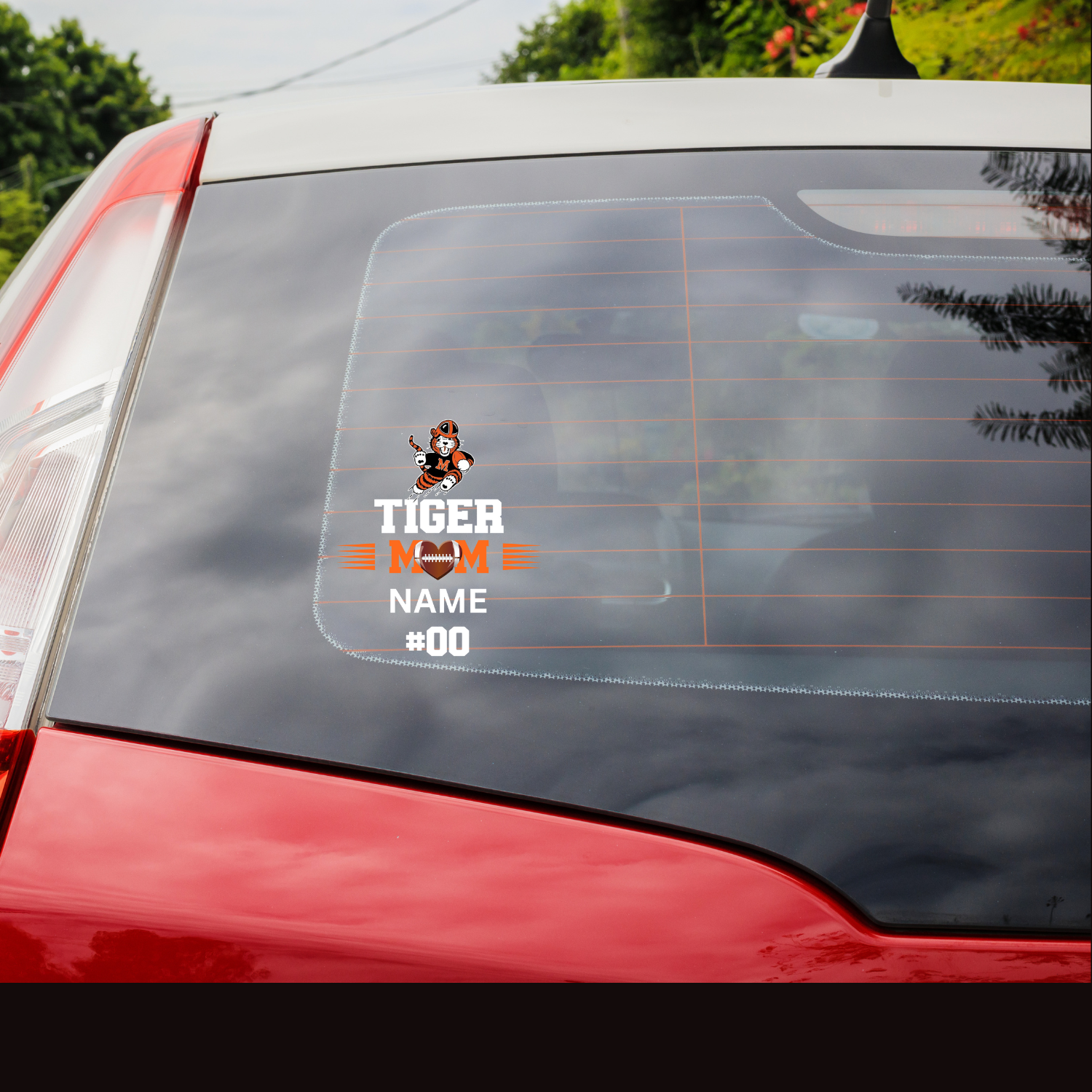 Tiger Mom Window Decal