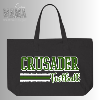 Central Catholic Football Tote Bag with Zipper