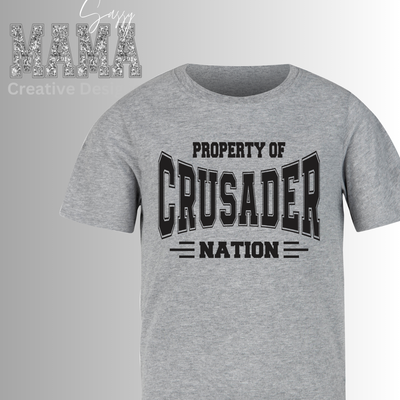 Property of Crusader Nation Shirt Adult and Youth