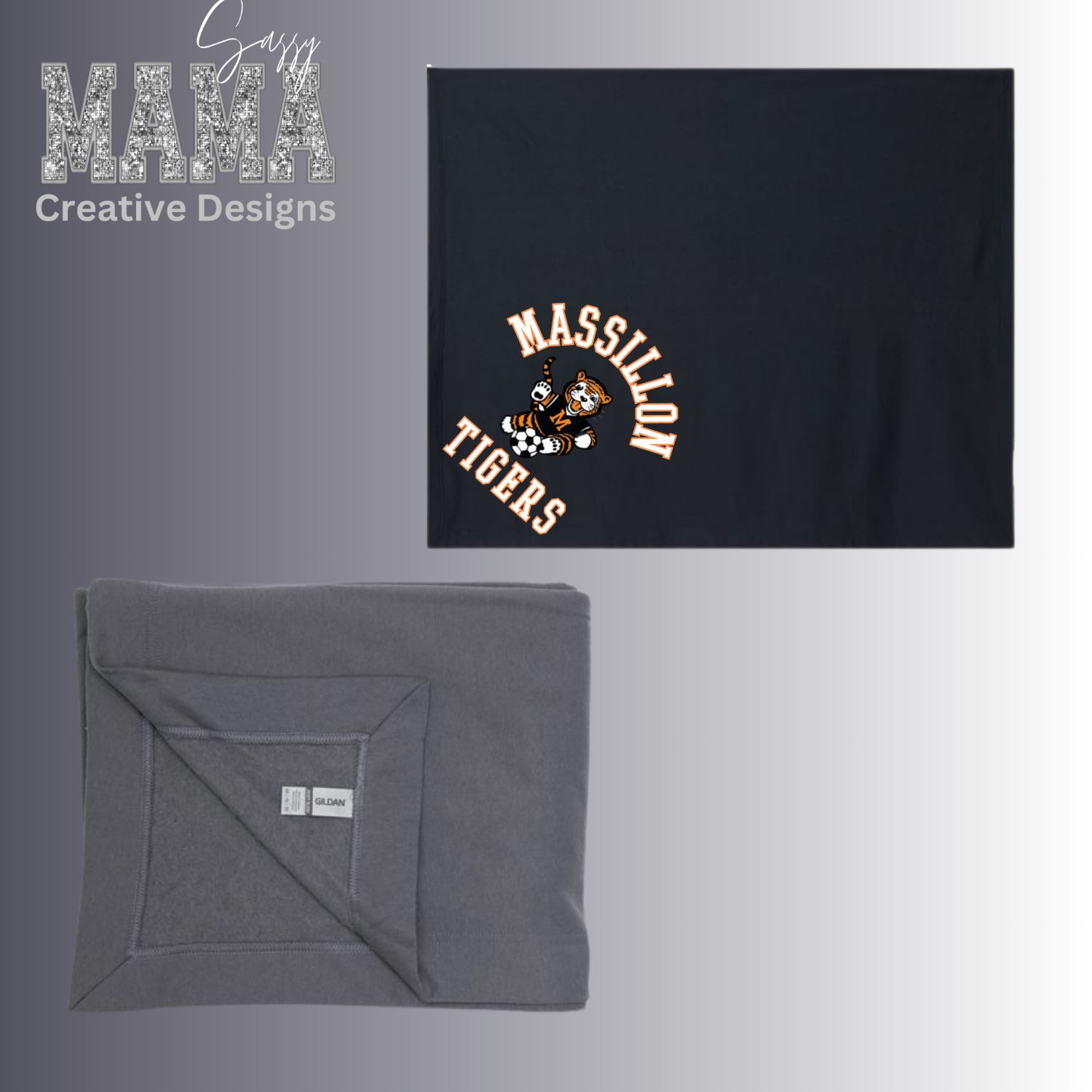Massillon Tiger Soccer Game Day Stadium Blanket