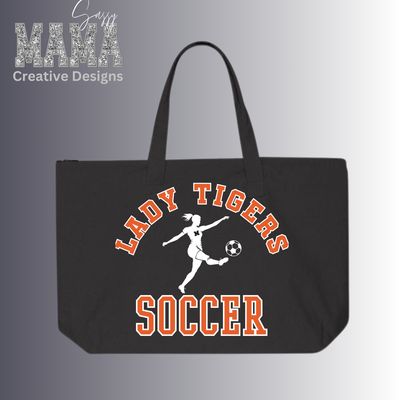 Massillon Tiger Lady Soccer Zipper Tote Bag